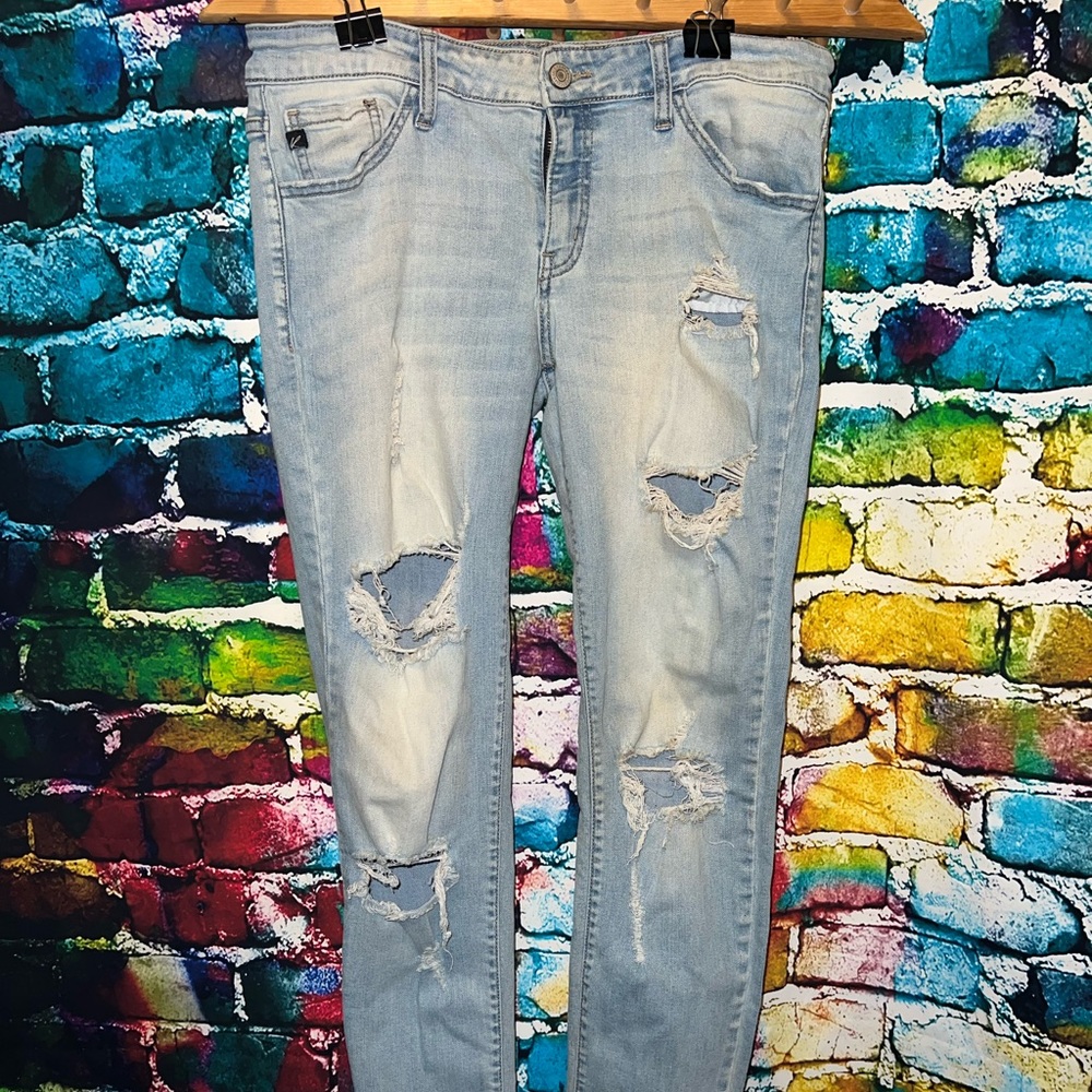 KanCan size 30 womens distressed skinny jeans style Estilo